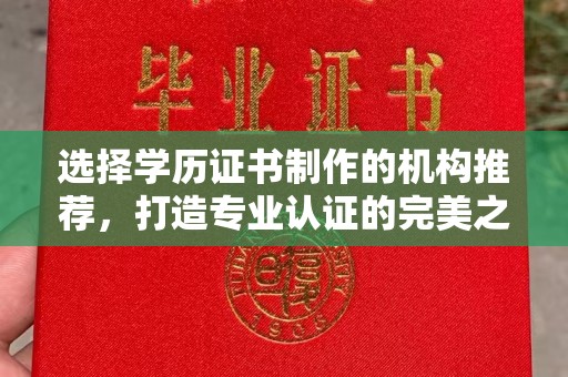 丛台选择学历证书制作的机构推荐，打造专业认证的完美之选